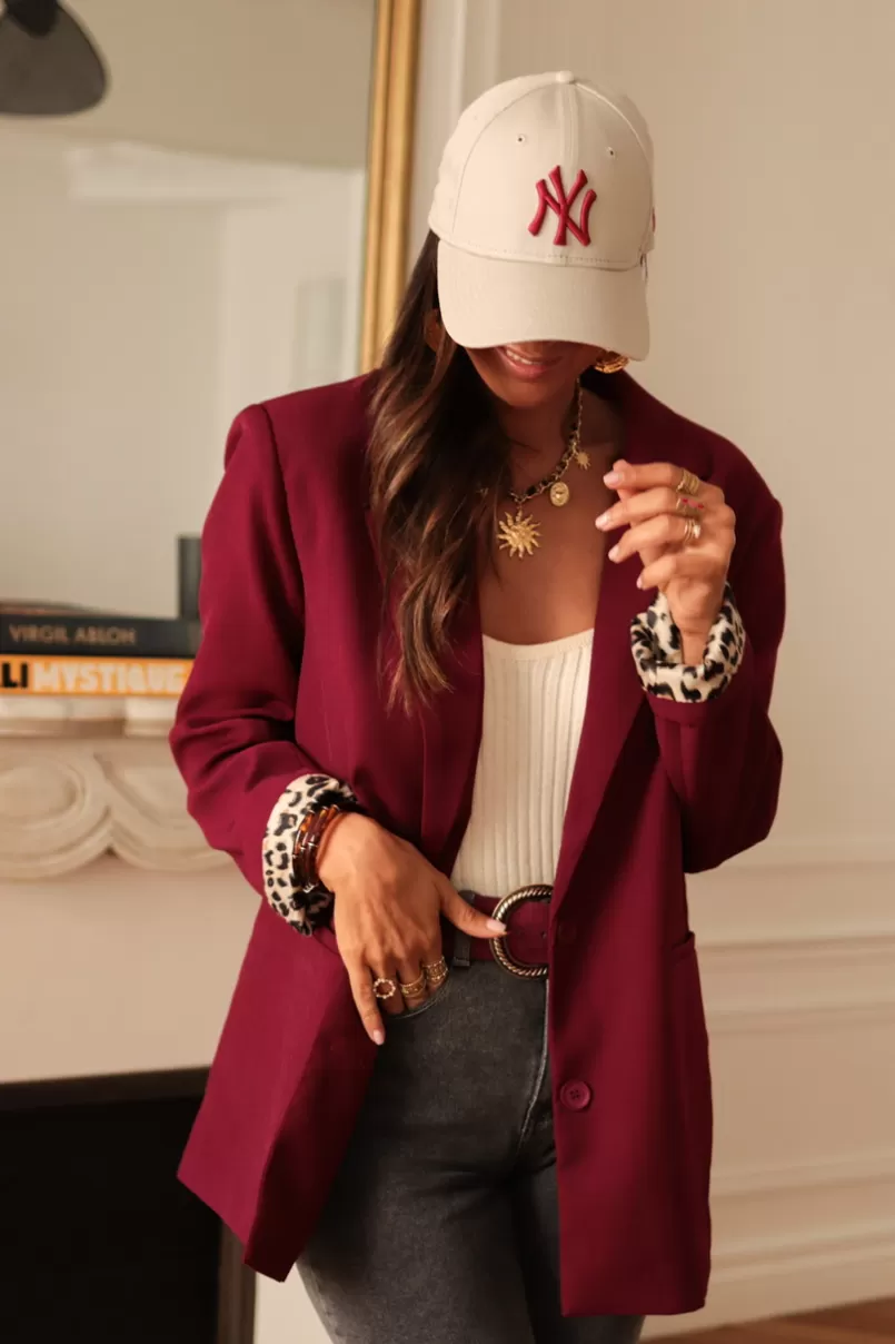 Intemporel Shop Blazer Swann bordeaux Fashion