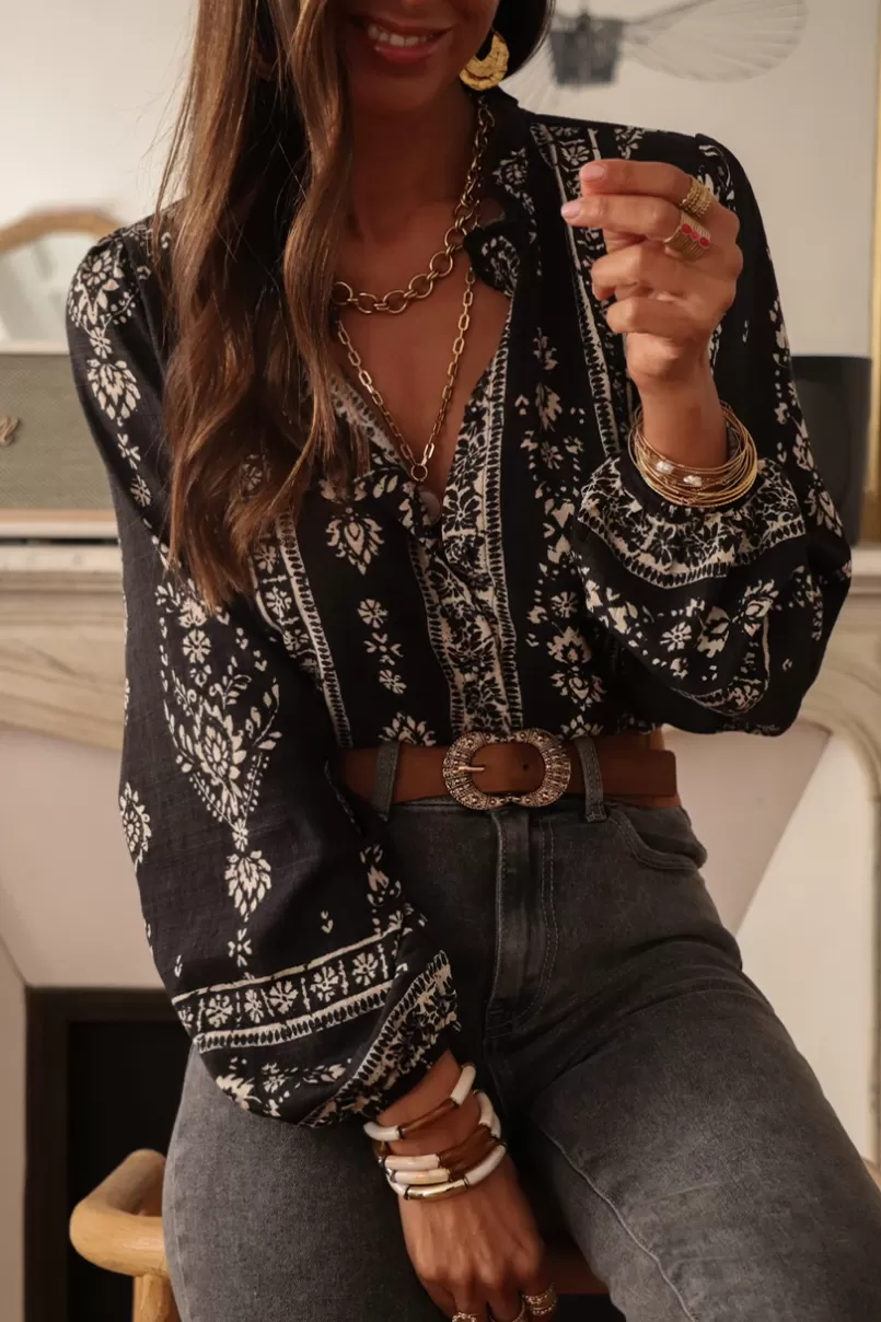 Intemporel Shop Blouse Allyson noire Clearance