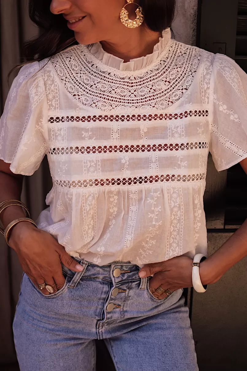 Intemporel Shop Blouse Erynn blanche Sale