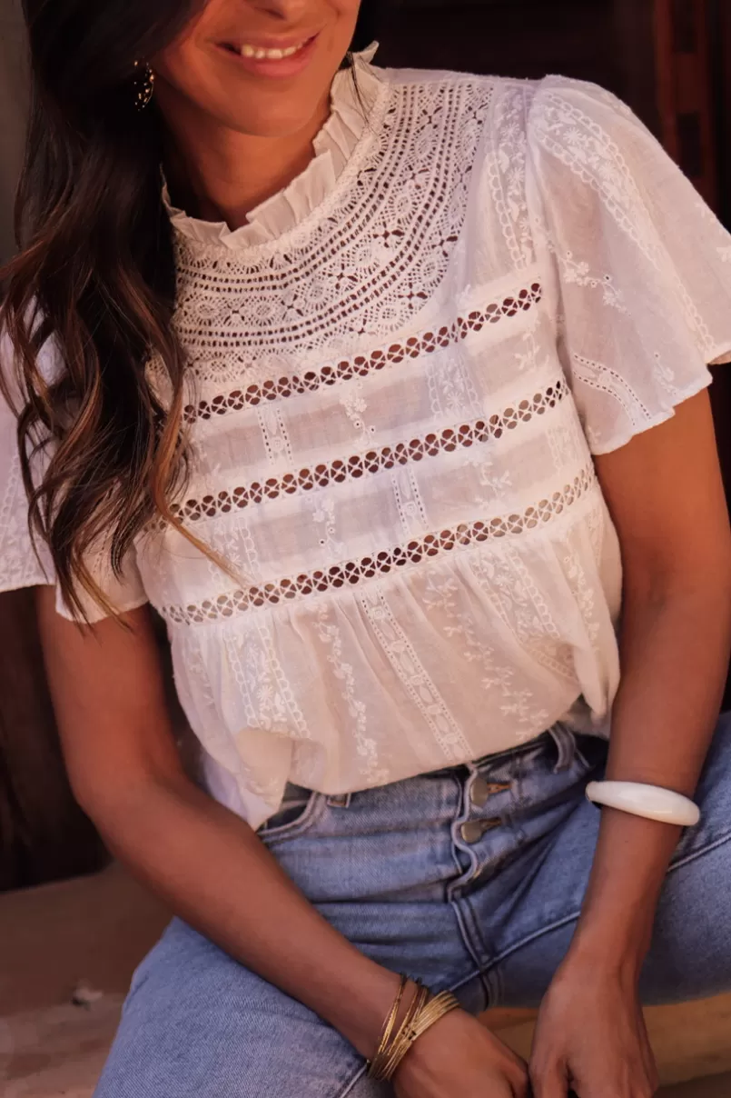 Intemporel Shop Blouse Erynn blanche Sale