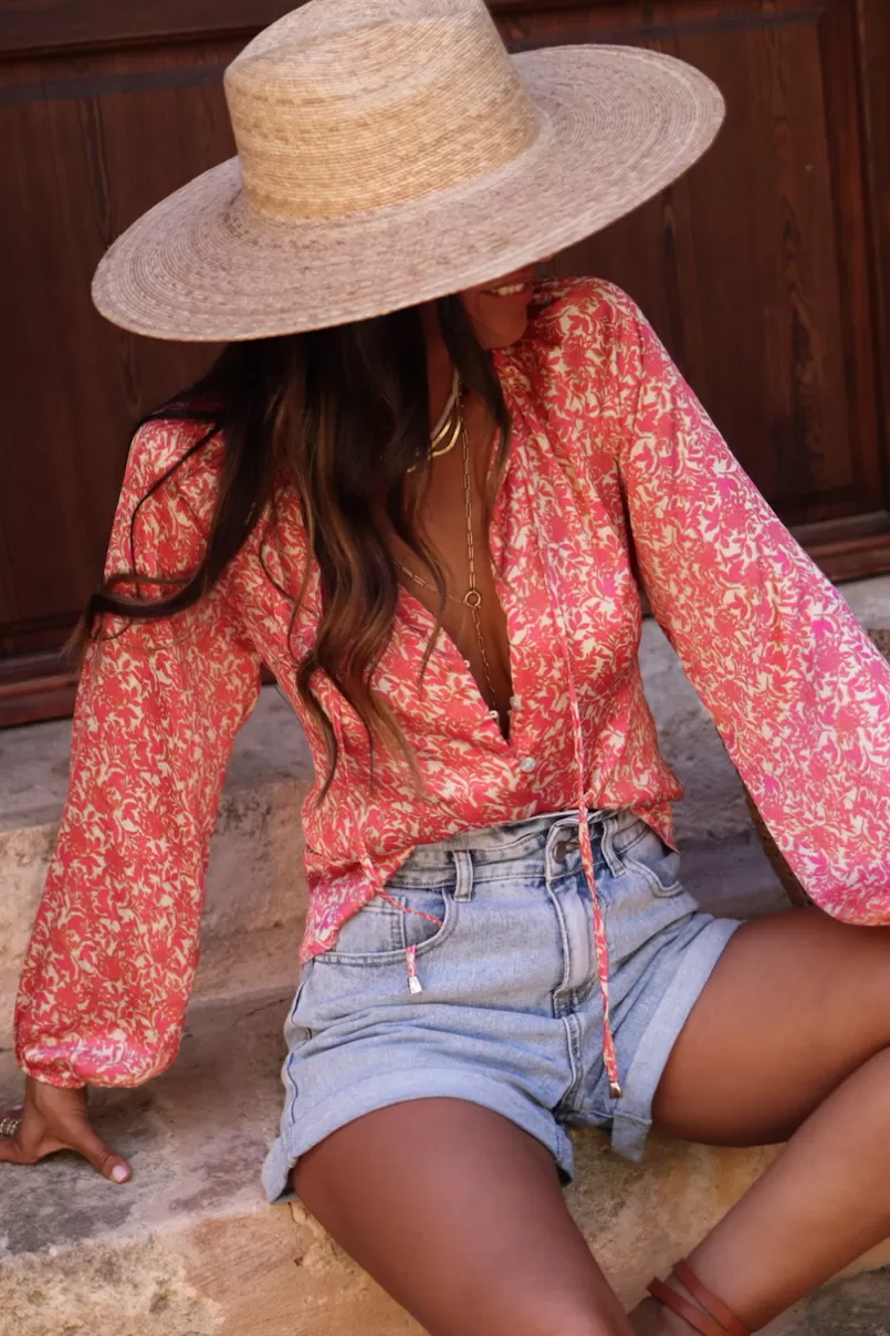 Intemporel Shop Blouse Hava rose Clearance