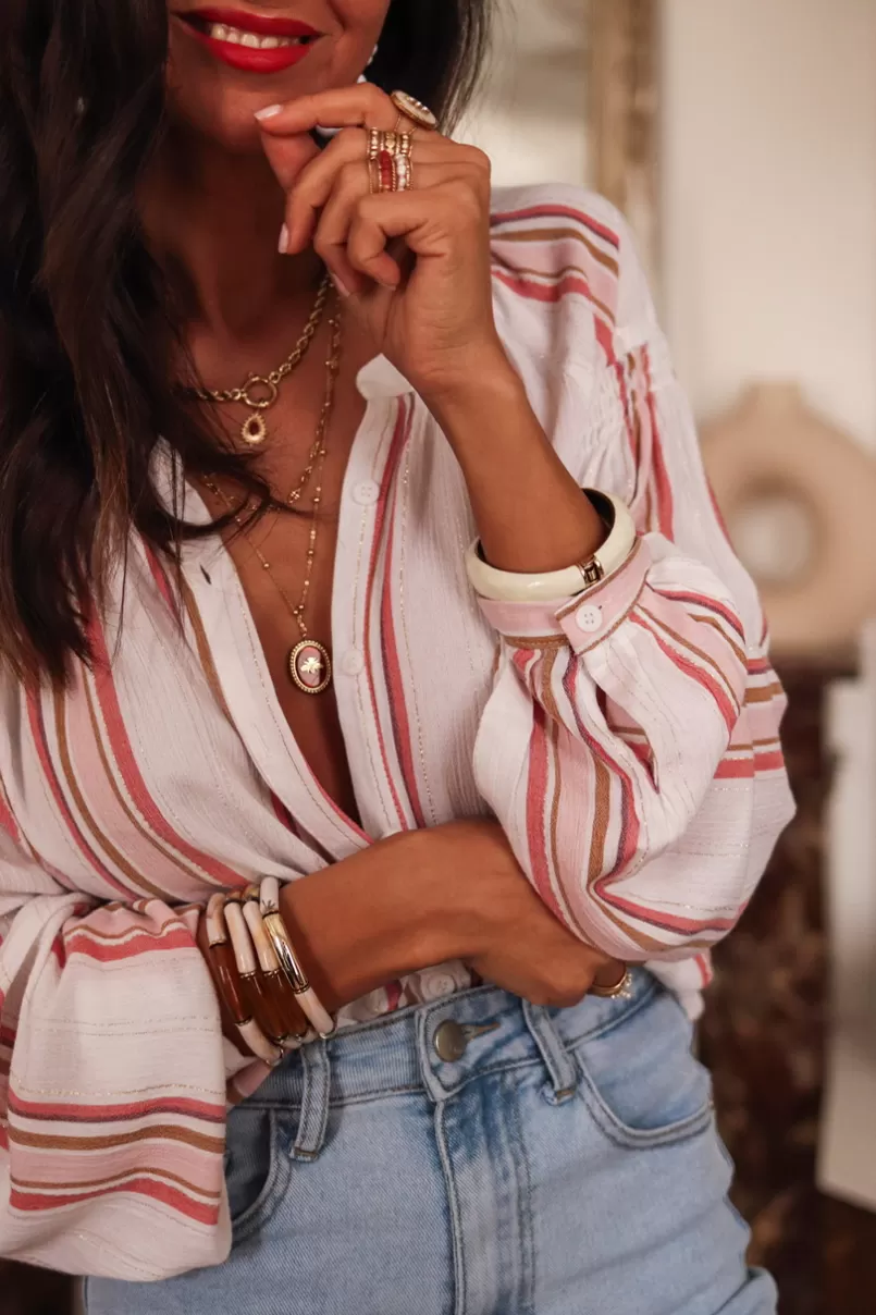 Intemporel Shop Blouse Lison rose Cheap