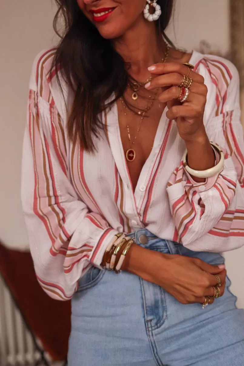 Intemporel Shop Blouse Lison rose Cheap