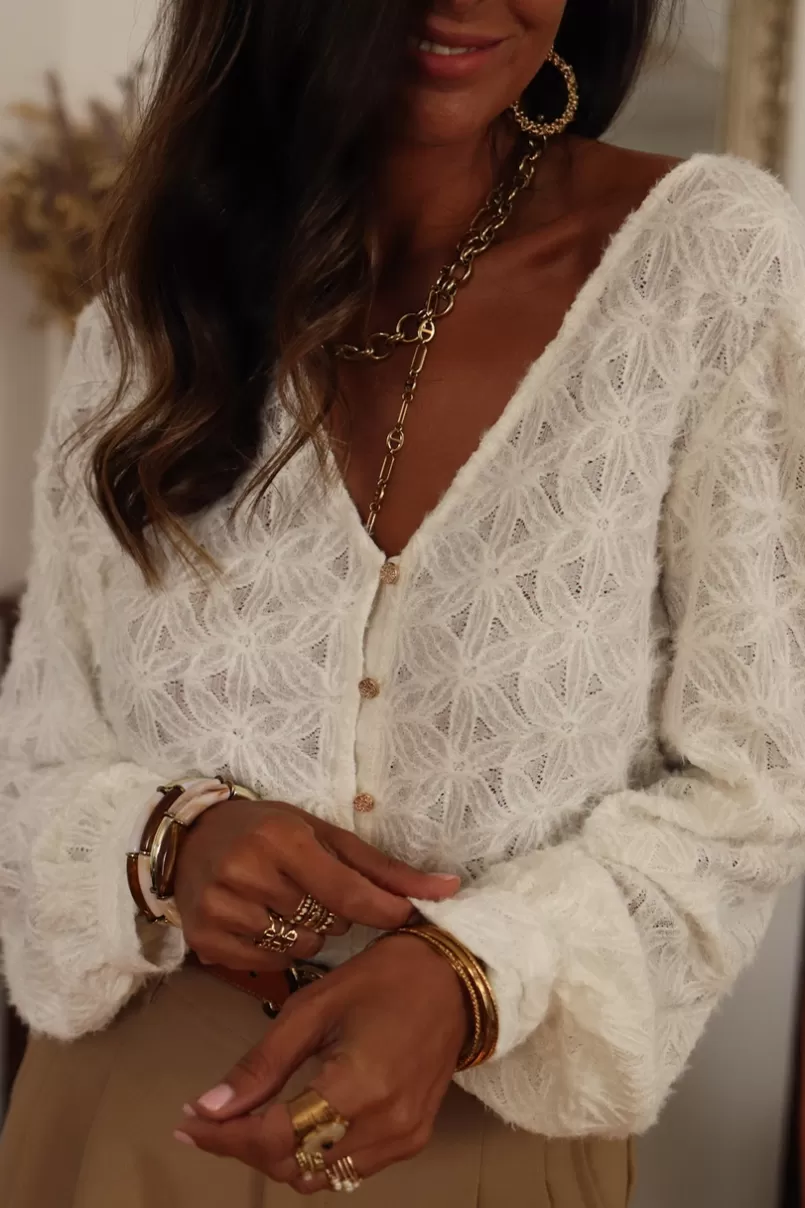 Intemporel Shop Blouse Liz écrue Flash Sale