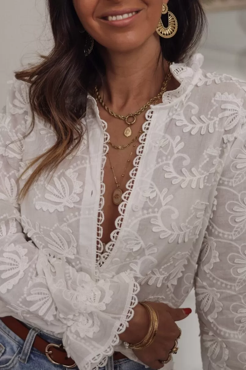 Intemporel Shop Blouse Érika blanche Store