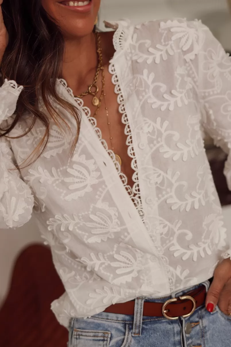Intemporel Shop Blouse Érika blanche Store