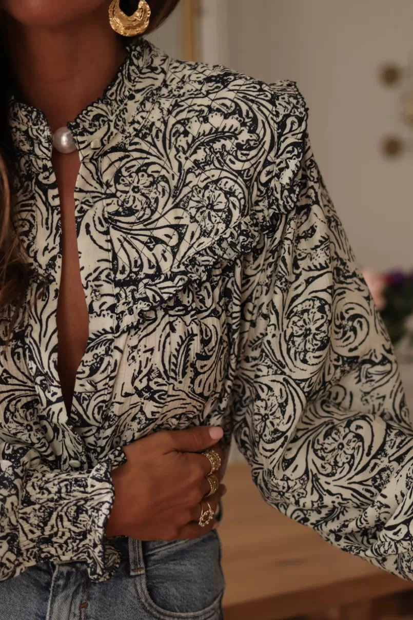 Intemporel Shop Blouse Tracy bleue Sale