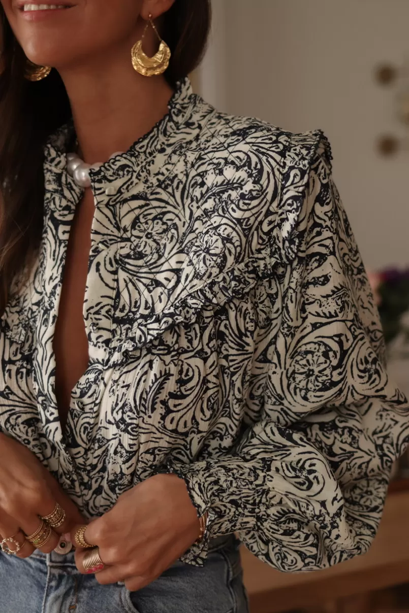 Intemporel Shop Blouse Tracy bleue Sale