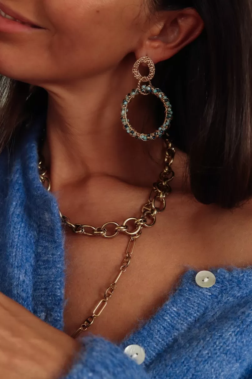 Intemporel Shop Boucles d’oreilles Lily bleues New