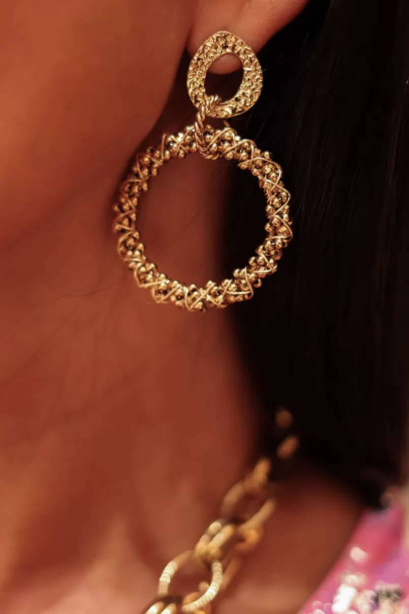 Intemporel Shop Boucles d’oreilles Lily dorées Outlet