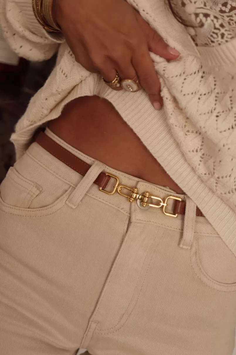 Intemporel Shop Ceinture Andy camel en cuir Store