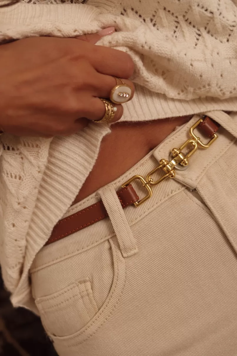 Intemporel Shop Ceinture Andy camel en cuir Store