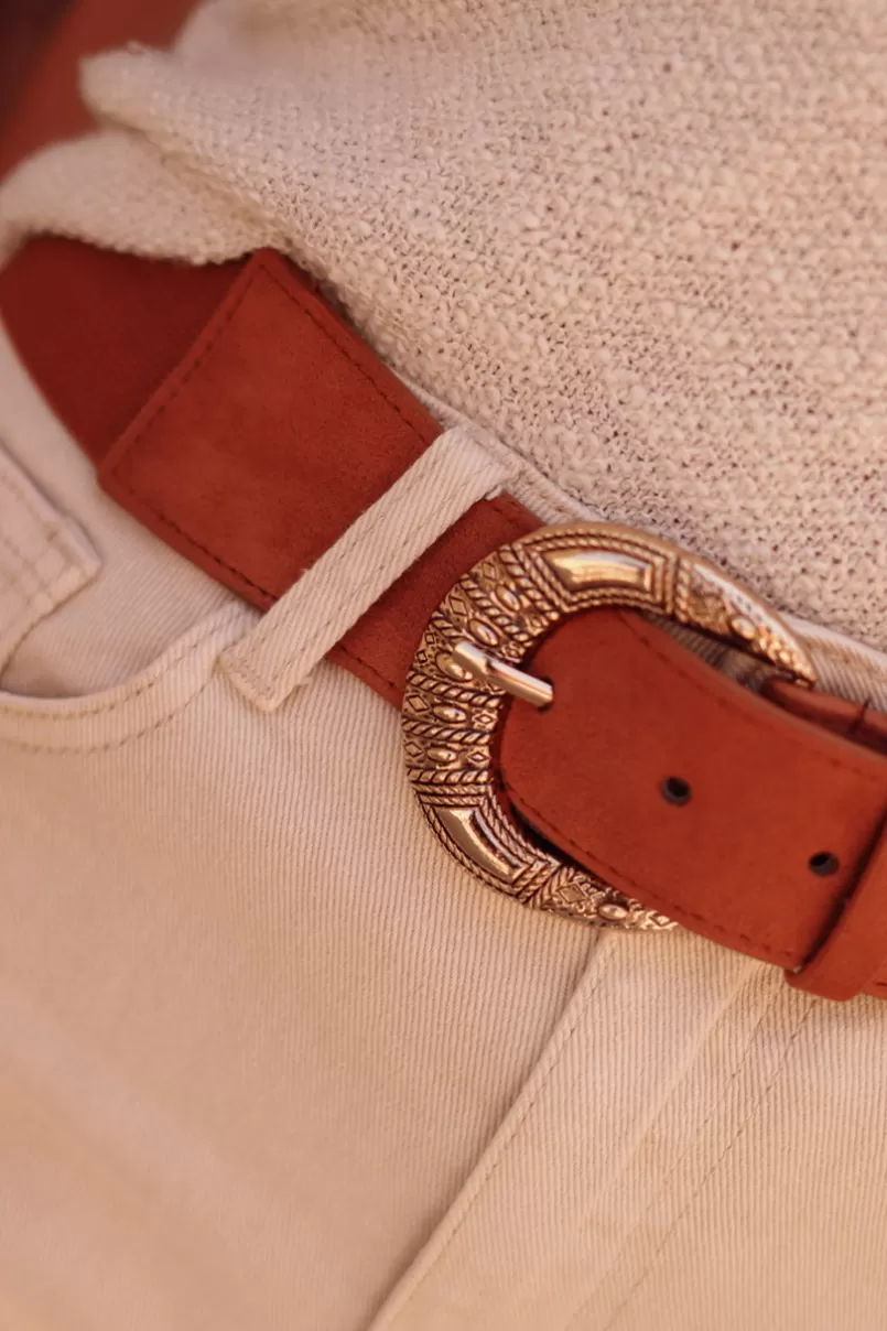 Intemporel Shop Ceinture Iris camel Best Sale
