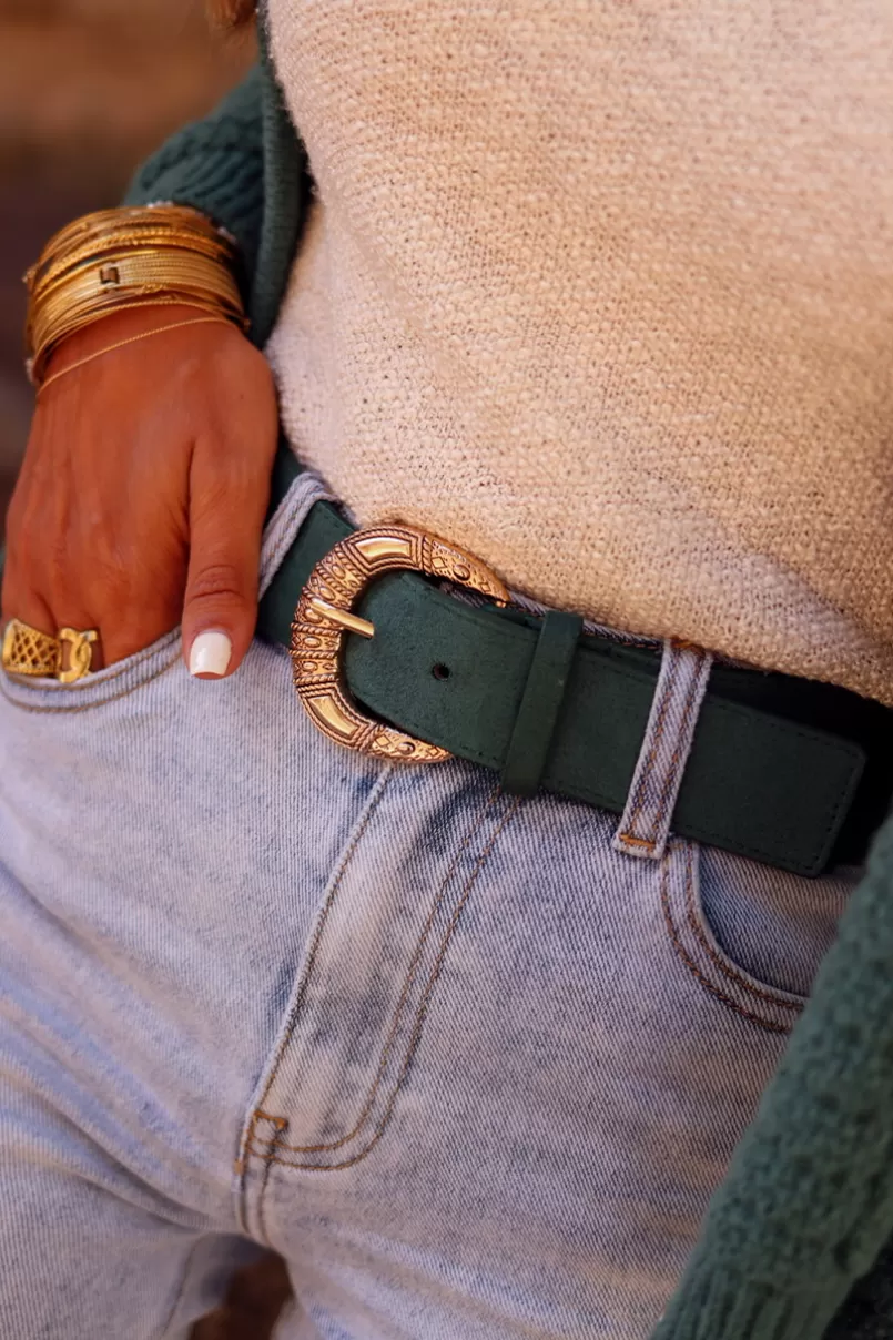 Intemporel Shop Ceinture Iris verte Best Sale