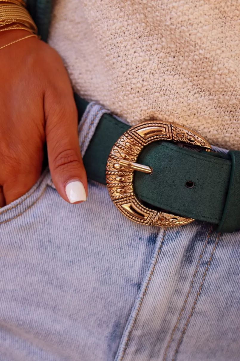 Intemporel Shop Ceinture Iris verte Best Sale