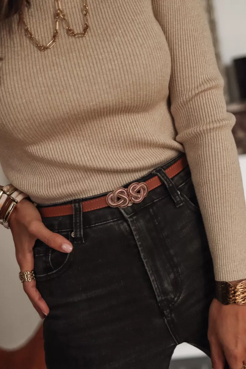 Intemporel Shop Ceinture Liza camel Outlet