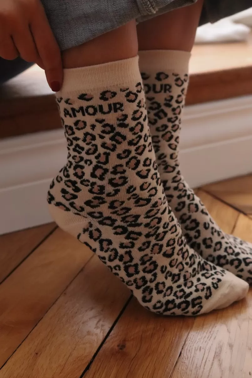 Intemporel Shop Chaussettes léopard Discount