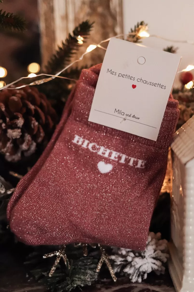 Intemporel Shop Chaussettes rose Bichette Shop