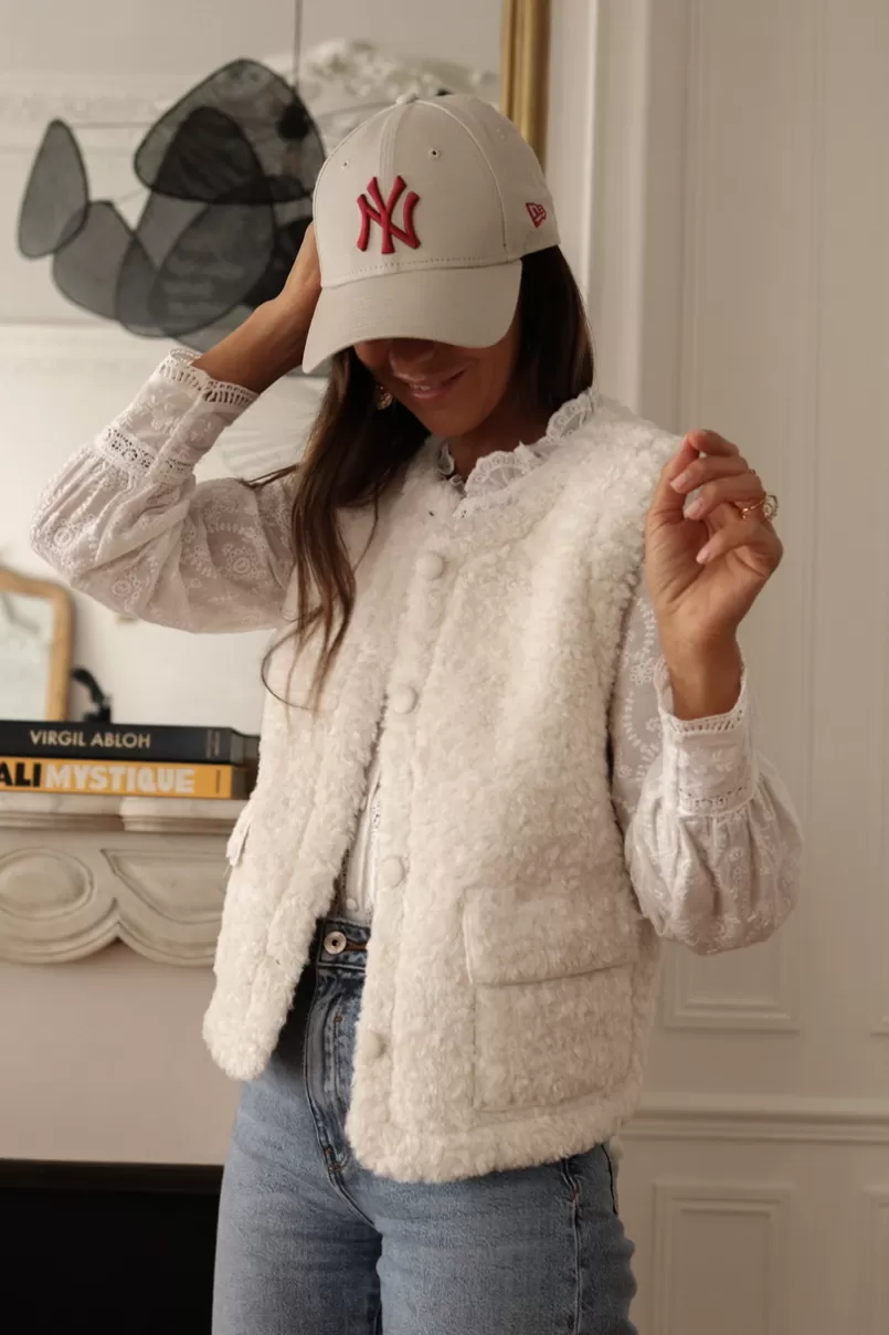 Intemporel Shop Gilet Albane écru Sale