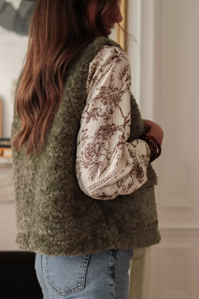 gilet_albane_kaki_3.webp Intemporel Shop Gilet Albane kaki Flash Sale
