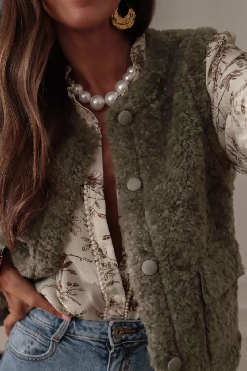 gilet_albane_kaki_5.webp Intemporel Shop Gilet Albane kaki Flash Sale