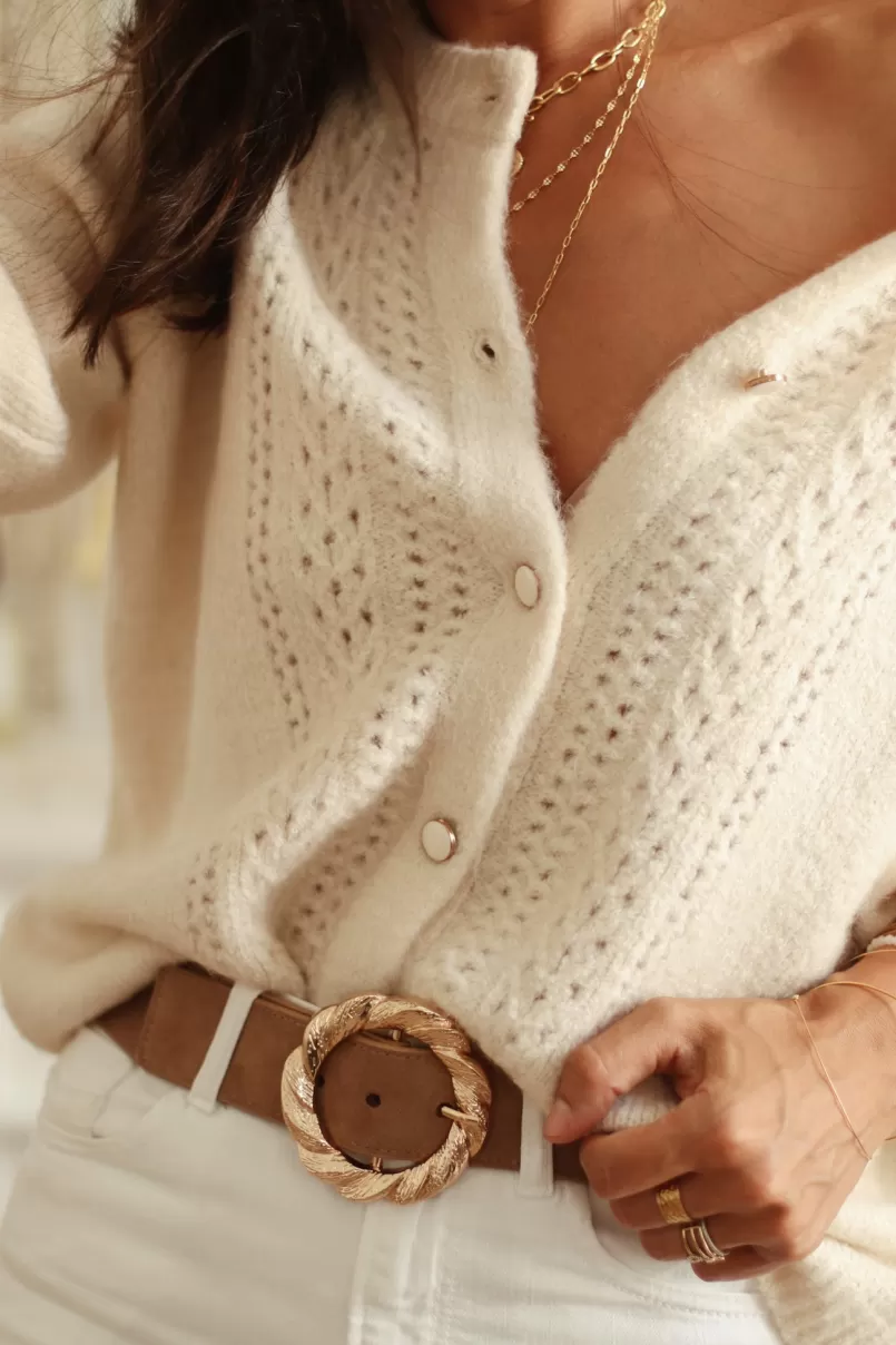 Intemporel Shop Gilet Carly beige Sale
