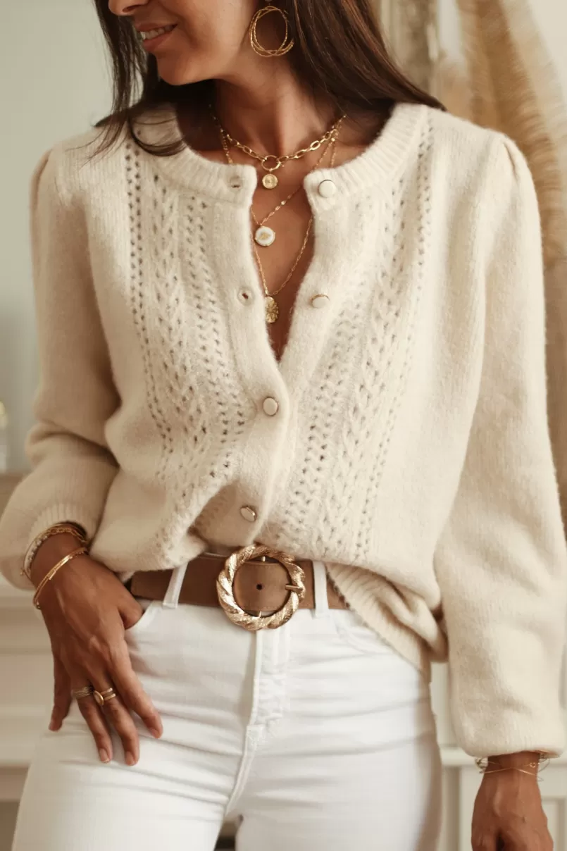 Intemporel Shop Gilet Carly beige Sale