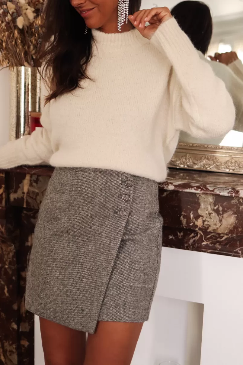 Intemporel Shop Jupe Yséa grise Fashion