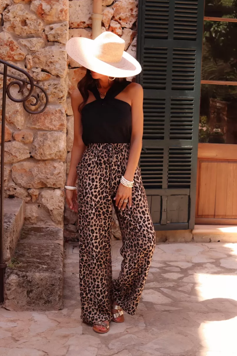 Intemporel Shop Pantalon Amélia léopard Cheap