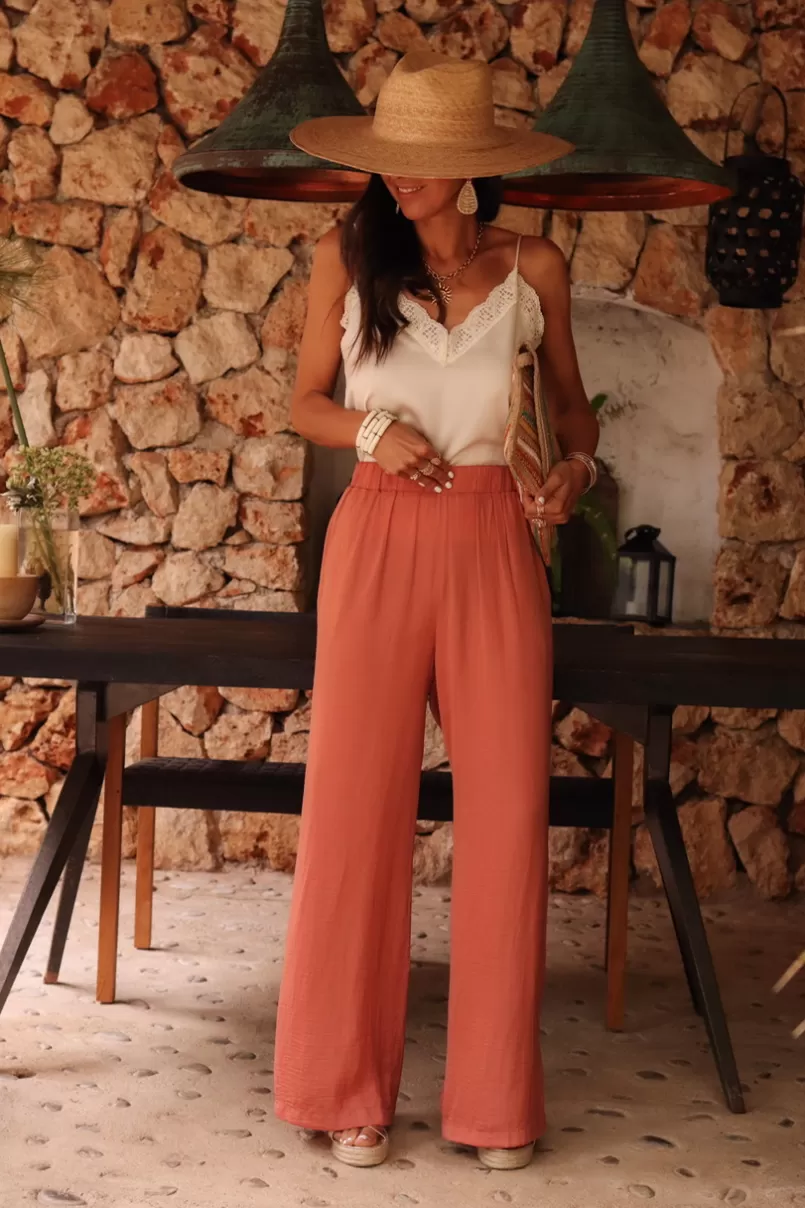 Intemporel Shop Pantalon Diva terracotta Sale