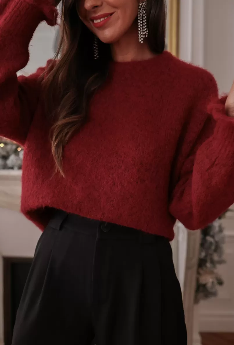 Intemporel Shop Pull Caly bordeaux Best
