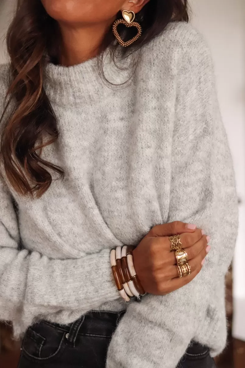 Intemporel Shop Pull Gaspard gris Clearance