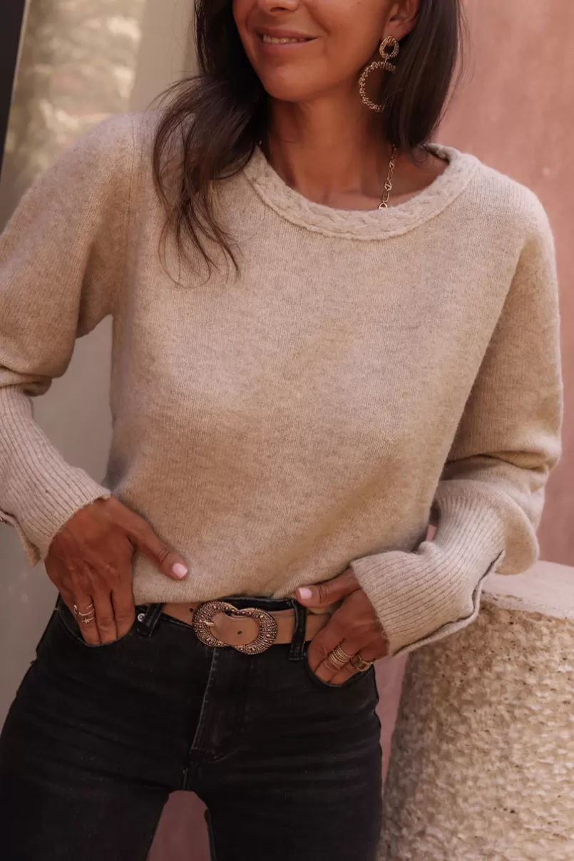 Intemporel Shop Pull Marceau taupe Clearance