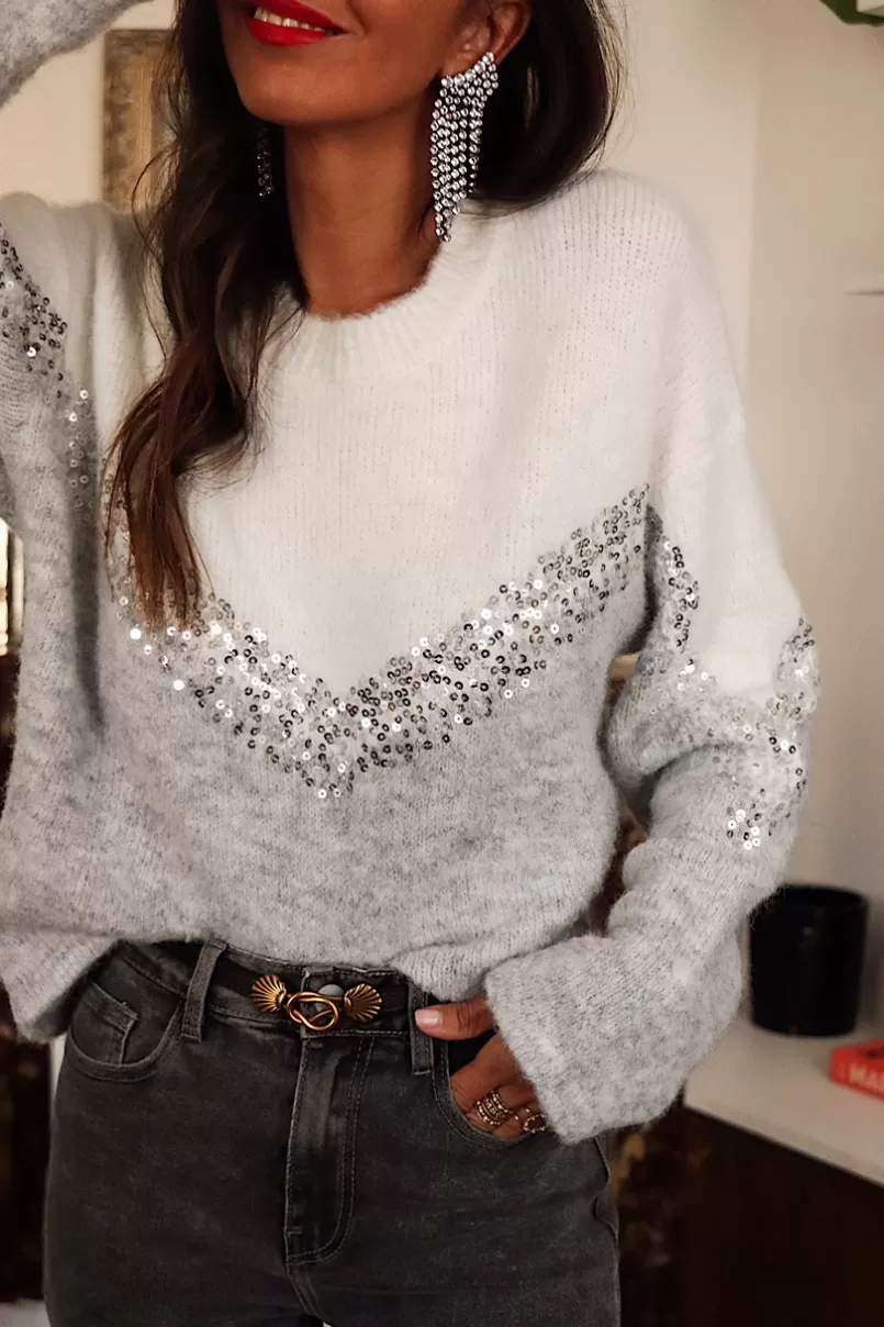 Intemporel Shop Pull Patsy gris Flash Sale