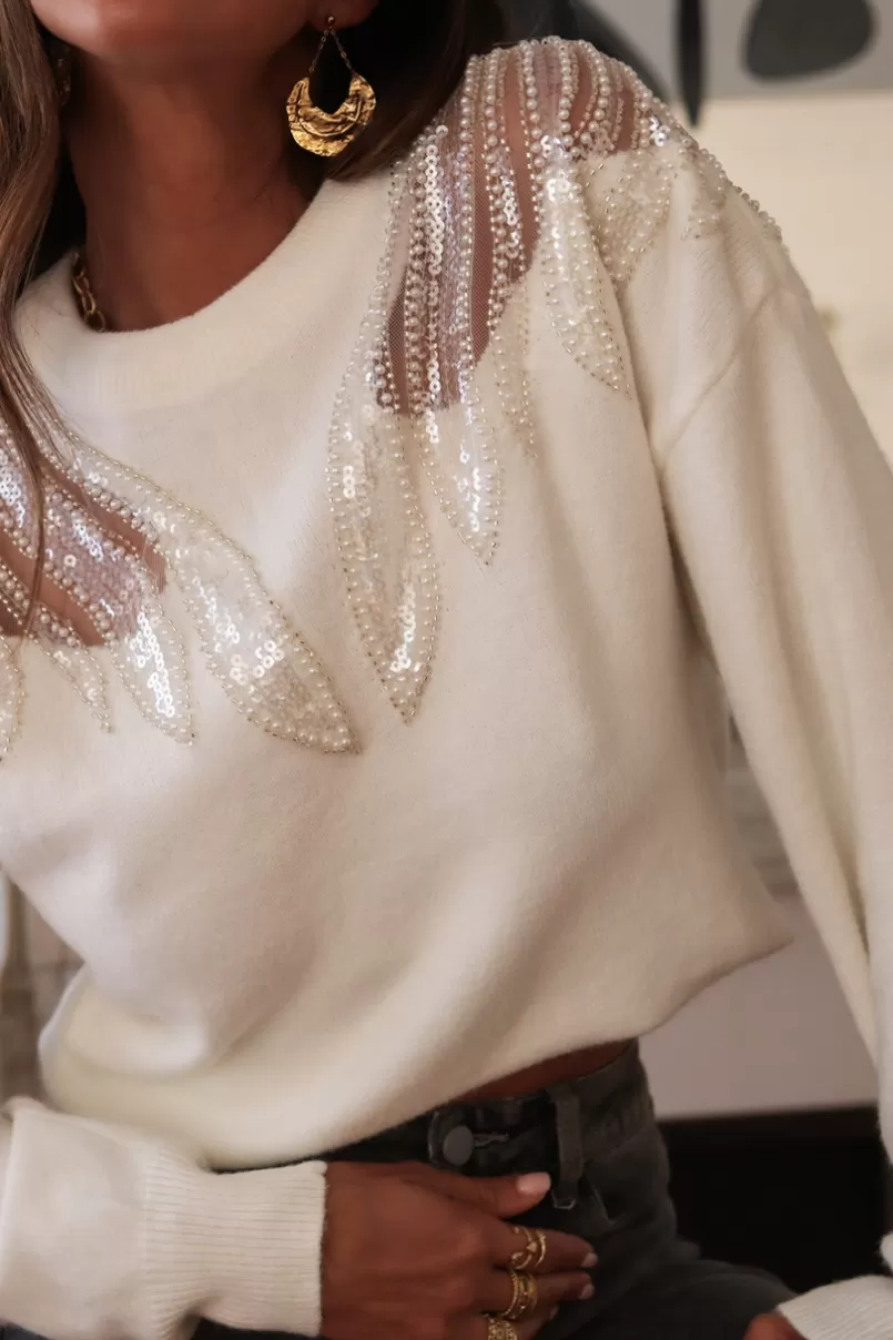 Intemporel Shop Pull Yselle écru Discount