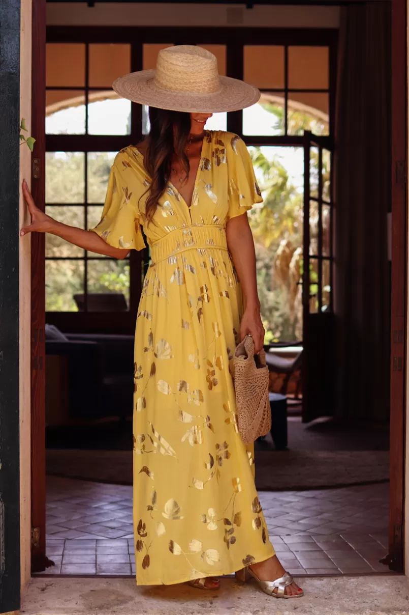 Intemporel Shop Robe Alba jaune Fashion