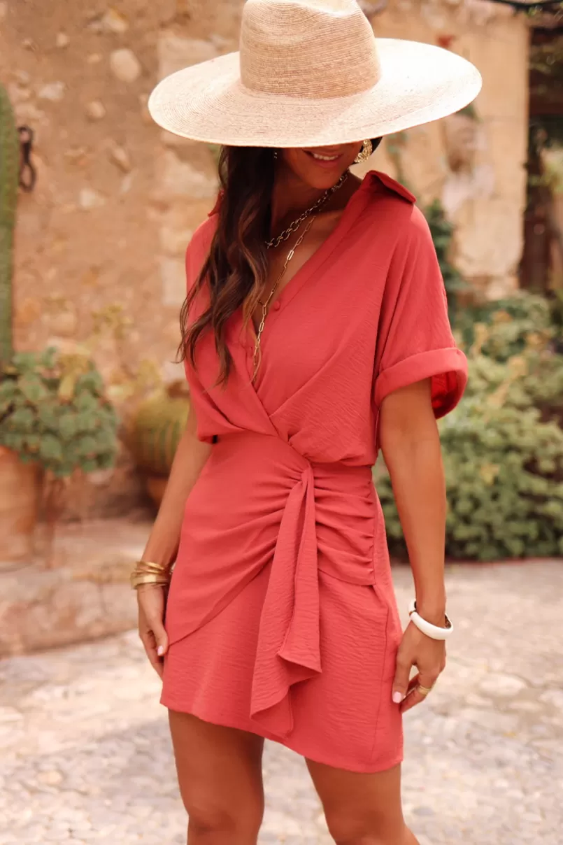Intemporel Shop Robe Carlina Terracotta Online