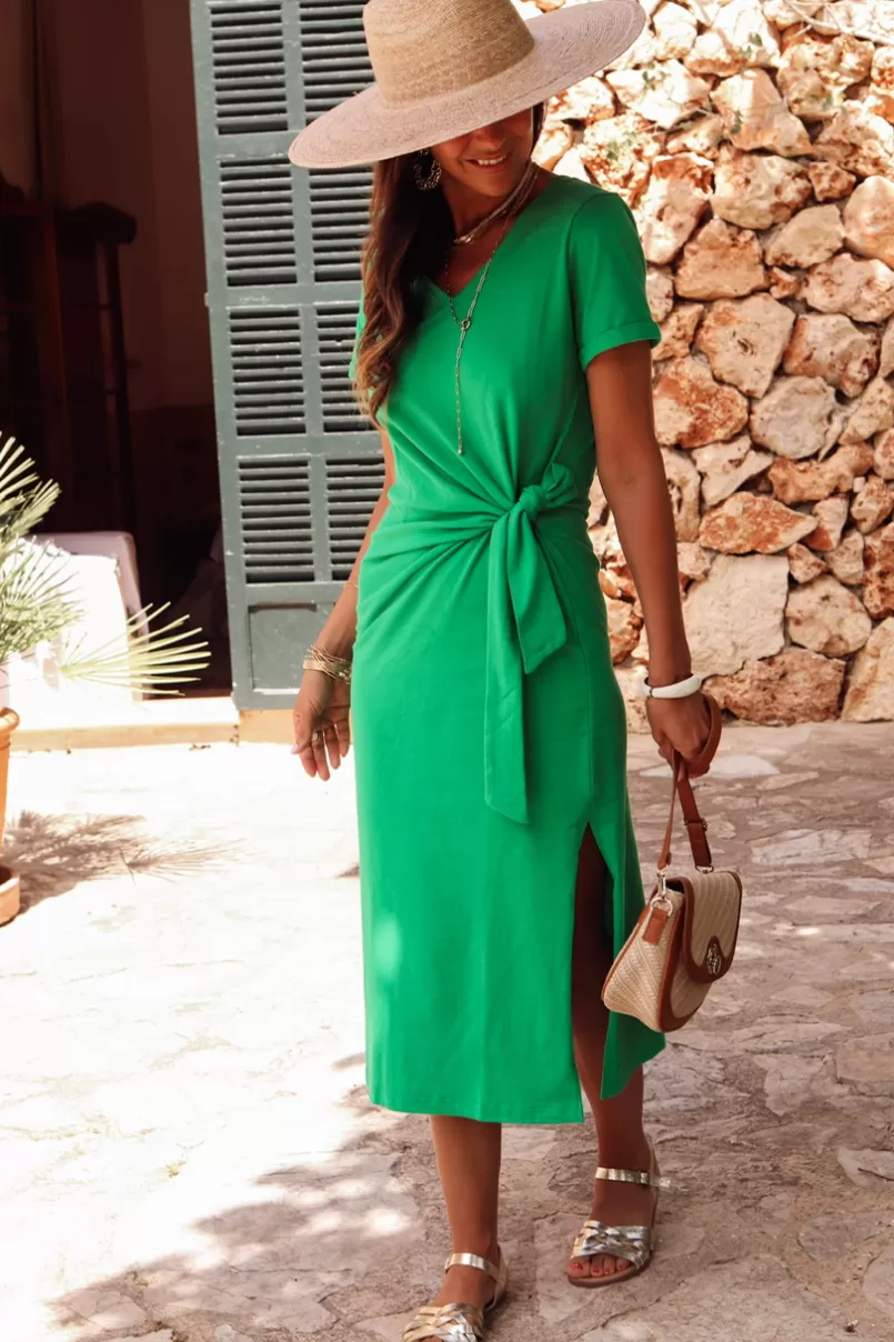 Intemporel Shop Robe Cléo verte New