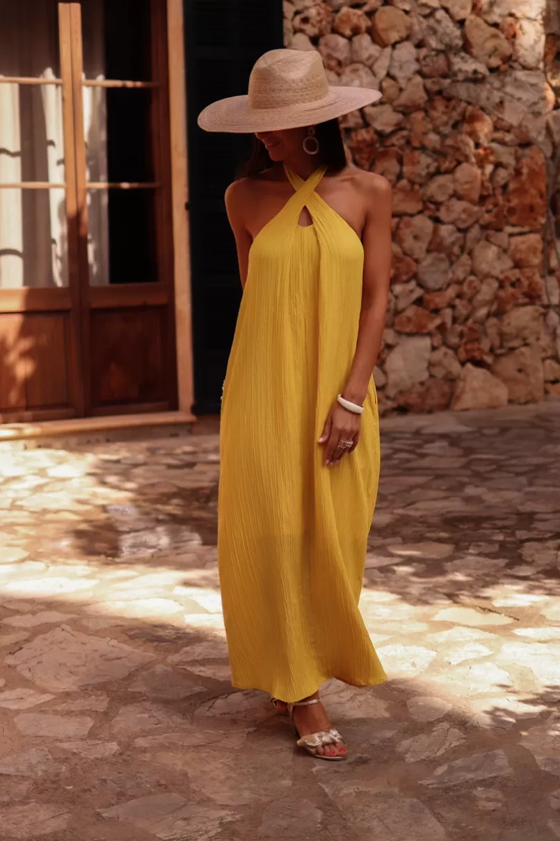 Intemporel Shop Robe Roma jaune Best Sale