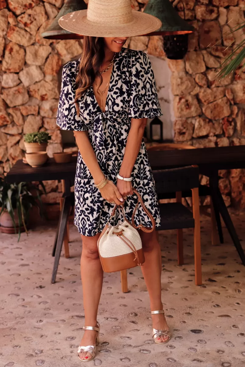 Intemporel Shop Robe Sola bleu marine Online