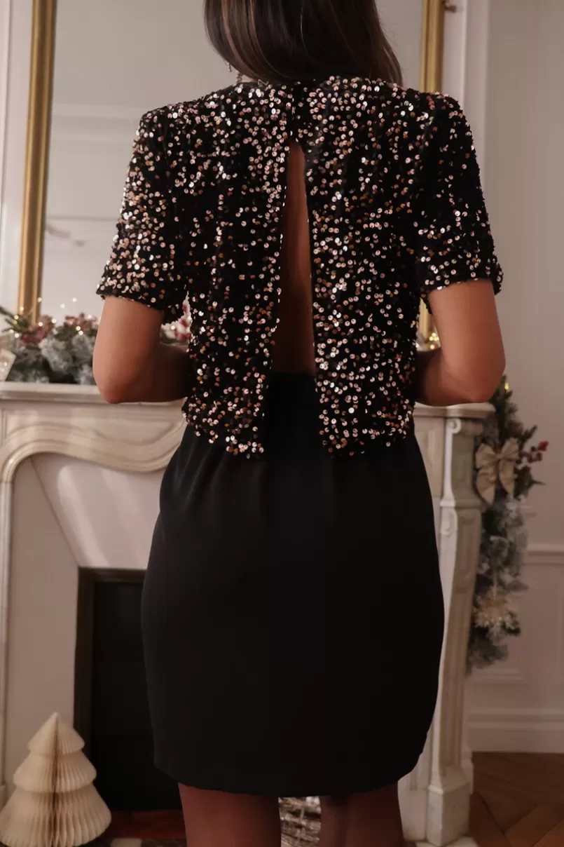 Intemporel Shop Robe Solana dorée Discount