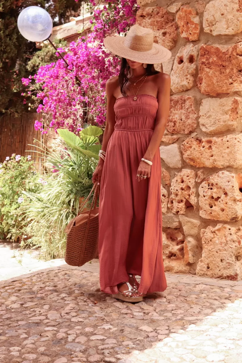 Intemporel Shop Robe Valentina terracotta Fashion