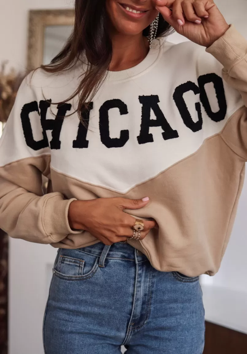 Intemporel Shop Sweat Chicago beige Fashion