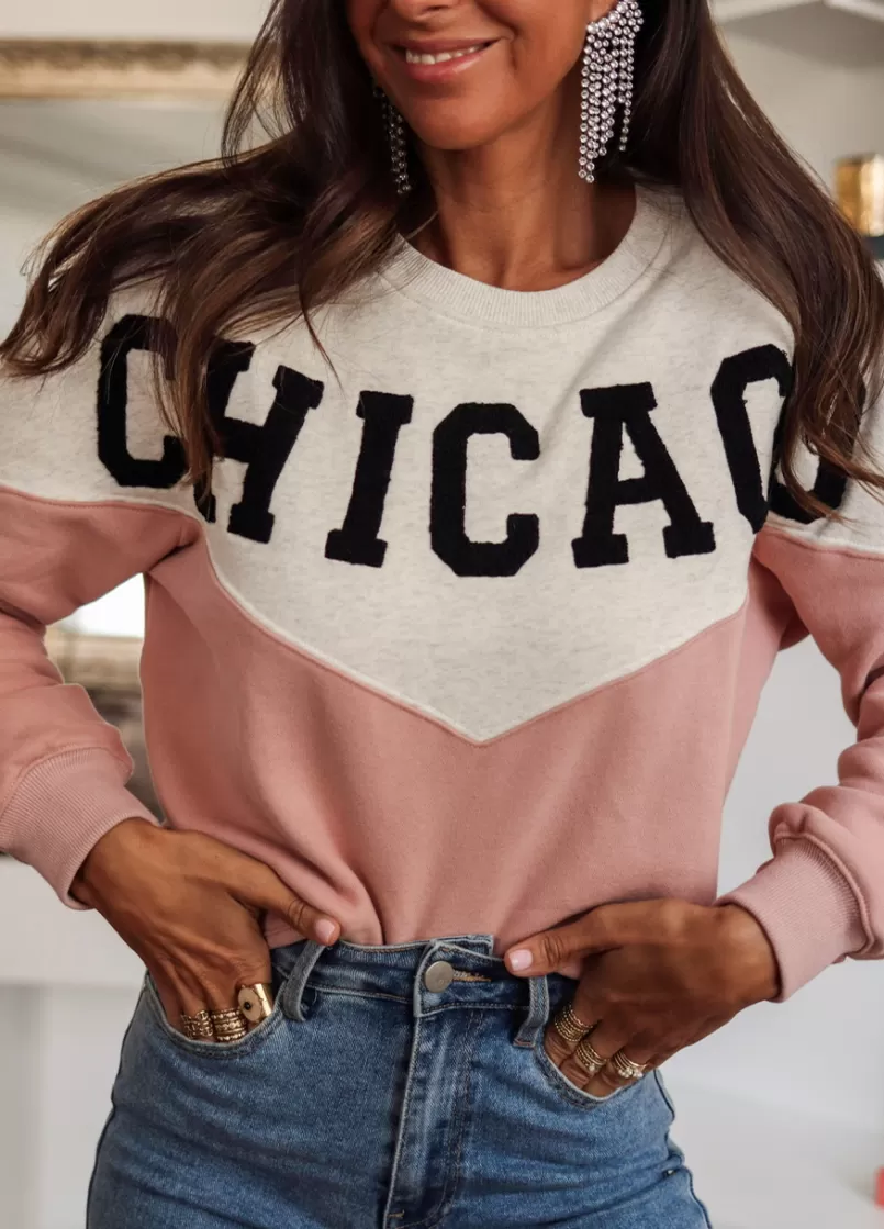 Intemporel Shop Sweat Chicago rose Sale