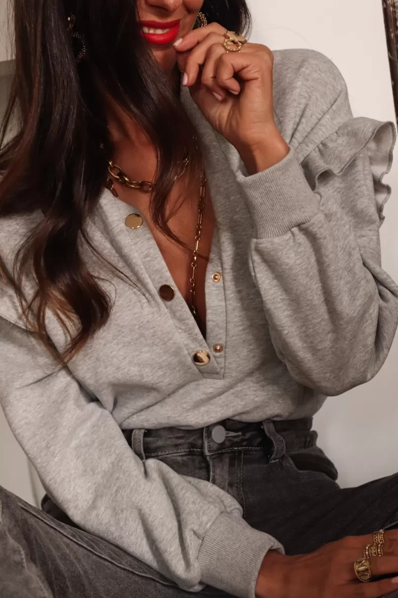 Intemporel Shop Sweat Harper gris Sale