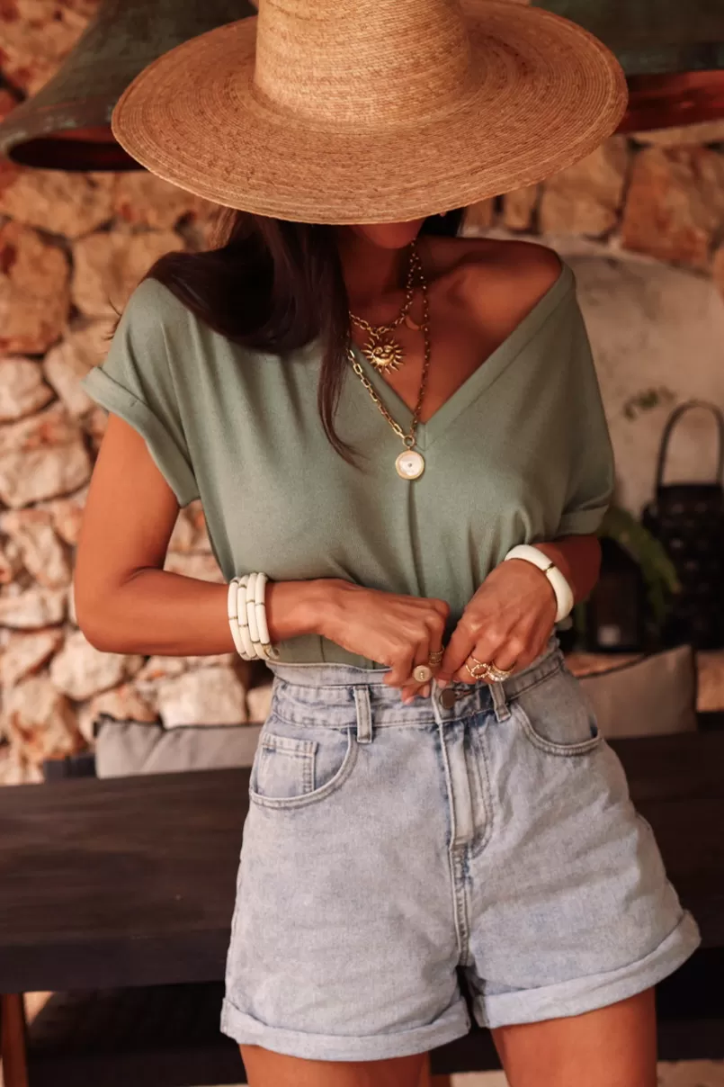 Intemporel Shop Tee-shirt Diane vert Hot