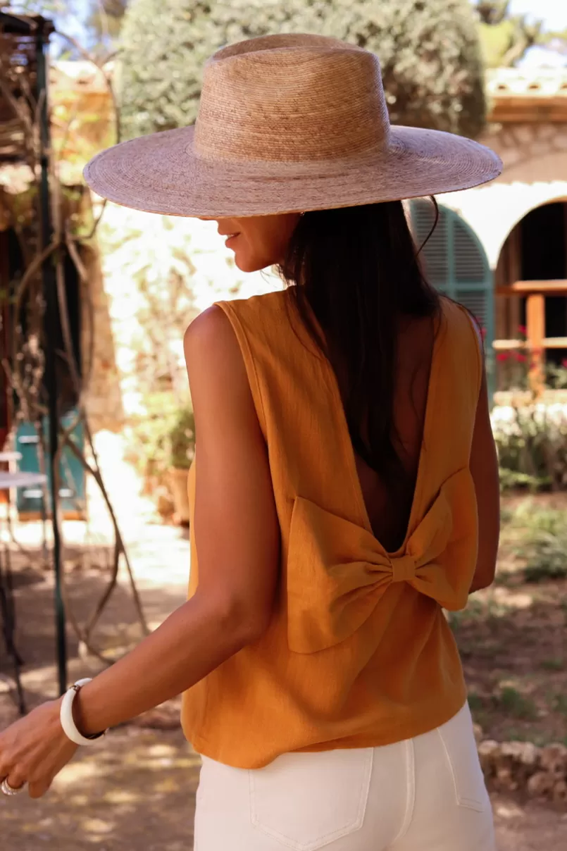 Intemporel Shop Top Jelena jaune Flash Sale