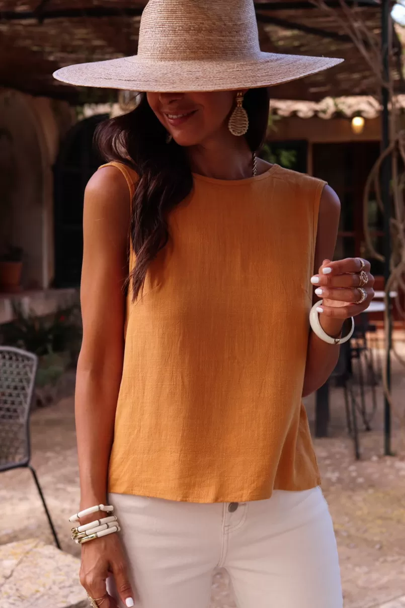 Intemporel Shop Top Jelena jaune Flash Sale