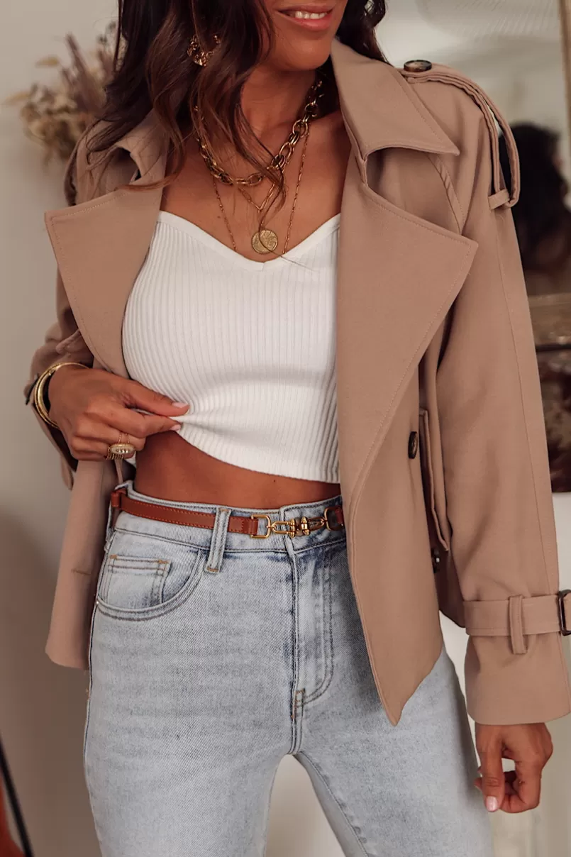 Intemporel Shop Trench court Lenny camel Cheap